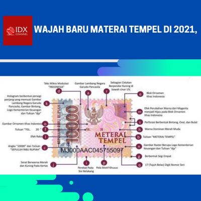 Wajah Baru Materai Tempel di 2021, Intip Ciri-Cirinya!. (Foto: Tim Digital Marketing IDX Channel)