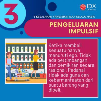 Gaji Selalu Habis? Mungkin Kamu Melakukan 5 Kesalahan Ini. (Foto: Tim Digital Marketing IDX Channel)