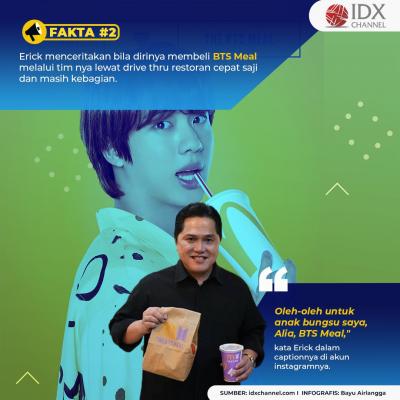 Demi Anak, Erick Thohir Ikut Berburu BTS Meal MCD. (Foto: Tim Digital Marketing IDX Channel)