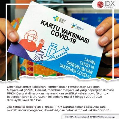 Masih Bingung? Ini Tips Mudah Download dan Cetak Sertifikat Vaksin Covid-19. (Foto: Tim Digital Marketing IDX Channel)
