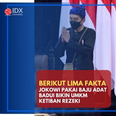 Jokowi Pakai Baju Adat Badui Bikin UMKM Ketiban Rezeki, Ini Lima Faktanya. (Foto: Tim Digital Marketing IDX Channel)