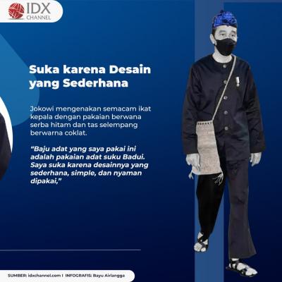 Jokowi Pakai Baju Adat Badui Bikin UMKM Ketiban Rezeki, Ini Lima Faktanya. (Foto: Tim Digital Marketing IDX Channel)