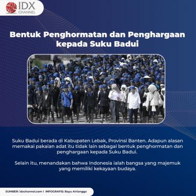 Jokowi Pakai Baju Adat Badui Bikin UMKM Ketiban Rezeki, Ini Lima Faktanya. (Foto: Tim Digital Marketing IDX Channel)