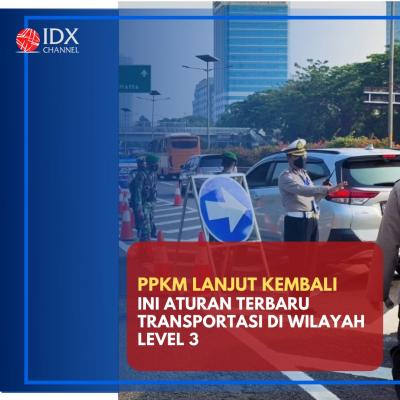 PPKM Lanjut, Ini Aturan Terbaru Transportasi di Wilayah Level 3 . (Foto: Tim DIgital Marketing IDX Channel)