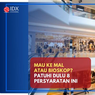 Mau ke Mal atau Bioskop, Ingat! Patuhi Dulu 8 Persyaratan Ini. (Foto: Tim Digital Marketing IDX Channel)