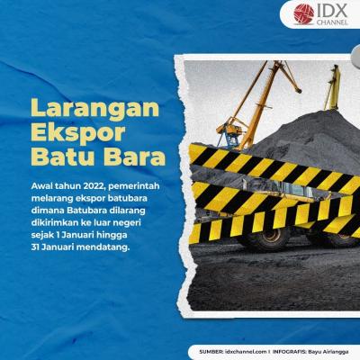 Ini Deretan Fakta Larangan Ekspor Batu Bara, Salah Satunya Ganggu Nama Baik RI. (Foto: Tim Digital Marketing IDX Channel)