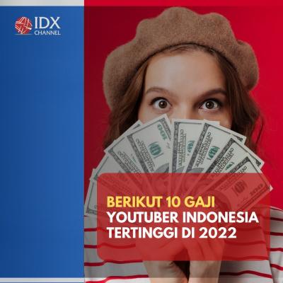 Berikut 10 Gaji Youtuber Indonesia Tertinggi di 2022. (Foto: Tim Digital Marleting IDX Channel)