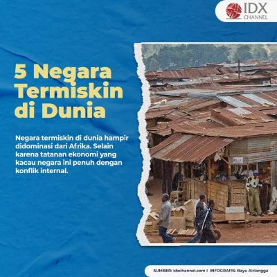 Berikut 5 Negara Termiskin di Dunia. (Foto: Tim Digital Marketing IDX Channel)