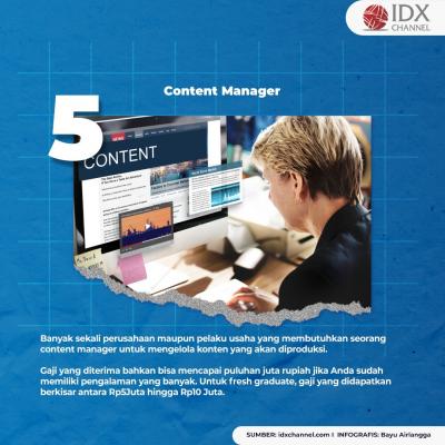 Lima Pekerjaan dengan Gaji Tinggi untuk Fresh Graduate, Apa Saja? (Foto: Tim Digital Marketing IDX Channel)