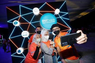 Keseruan di acara BNI Loud Fest 2022 di Jakarta Convention Center, Minggu (17/7/2022).
