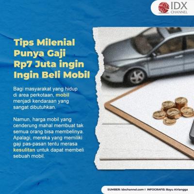 Tips Milenial Punya Gaji Rp7 Juta yang Ingin Beli Mobil (Foto: Tim Digital Marketing) IDX Channel)