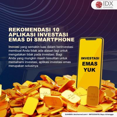 Rekomendasi 10 Aplikasi Investasi Emas yang Bisa Digunakan Lewat Smartphone. (Foto: Tim Digital Marketing IDX Channel)