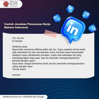 Simak Cara Menjawab Tawaran Kerja LinkedIn dan Contoh Balasan Offering Letter.  (Foto: Tim Digital IDX Channel)