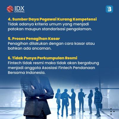 11 Ciri - Ciri Fintech Ilegal Wajib Diwaspadai. (Foto : Tim Digital Marketing IDX Channel)