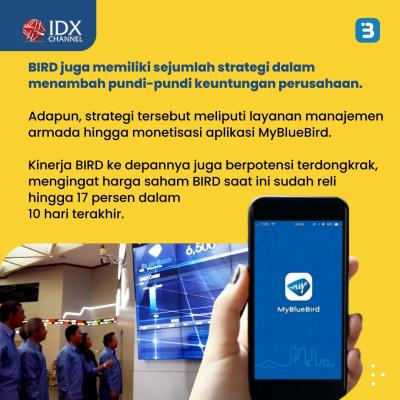 Menanti Saham ‘Burung Biru’ (BIRD) Kembali Terbang Tinggi. (Foto : Tim Digital Marketing IDX Channel)