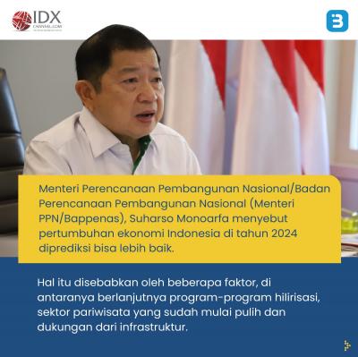 Ekonomi RI Diprediksi Tumbuh Lebih Baik Di 2024, Ini Faktor Pemicunya