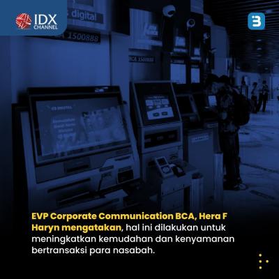 BCA Turunkan Batas Minimal Transfer Jadi Hanya Rp1, Adakah Pengaruh ke Sahamnya? (Foto : Tim Digital Marketing IDX Channel)