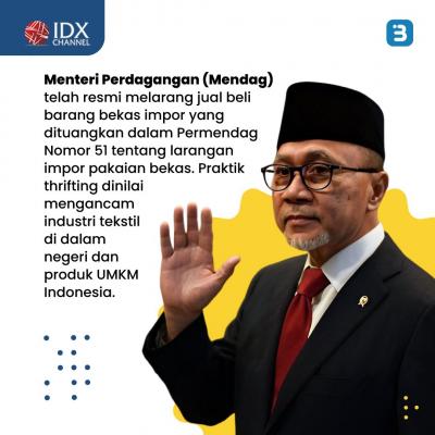 Thrifthing Dapat Mengancam UMKM Dalam Negeri (Foto : Tim Digital Marketing IDX Channel)
