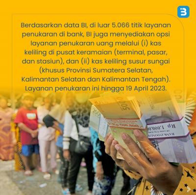 Yuk Tukar Uang Baru Buat Lebaran, Cek Lokasi dan Jadwalnya (Foto : Tim Digital Marketing IDX Channel)