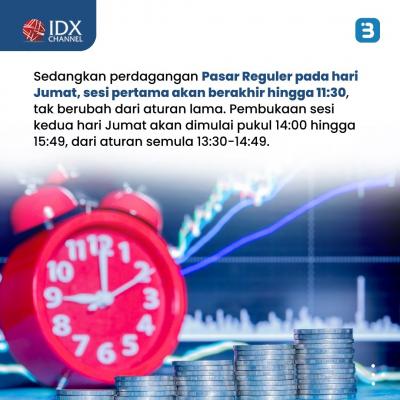 Catat, Jam Perdagangan Bursa Berlaku Normal per 3 April 2023 (Foto : Tim Digital Marketing IDX Channel)