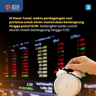 Catat, Jam Perdagangan Bursa Berlaku Normal per 3 April 2023 (Foto : Tim Digital Marketing IDX Channel)