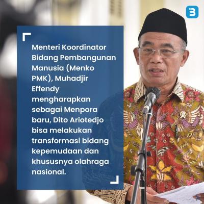 Mengenal Sosok Menpora Dito Ariotedjo, Menteri Termuda di Kabinet Jokowi  (Foto : Tim Digital Marketing IDX Channel)