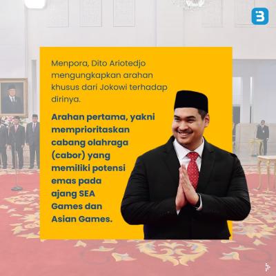 Mengenal Sosok Menpora Dito Ariotedjo, Menteri Termuda di Kabinet Jokowi  (Foto : Tim Digital Marketing IDX Channel)