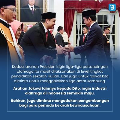 Mengenal Sosok Menpora Dito Ariotedjo, Menteri Termuda di Kabinet Jokowi  (Foto : Tim Digital Marketing IDX Channel)