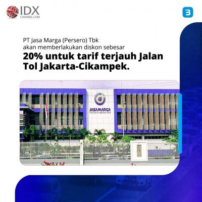 Mudik Lewat Jalur Tol Jakarta-Cikampek Diskon 20 Persen, Catat Tanggalnya (Foto : Tim Digital Marketing IDX Channel)