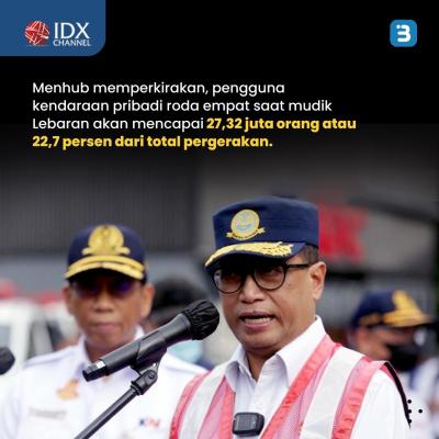 Mau Mudik Lebaran? Segini Tarif Tol Trans Jawa 2023 (Foto : Tim Digital Marketing IDX Channel)