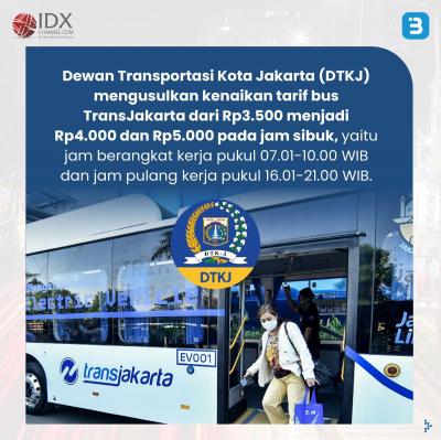 Tarif TransJakarta Naik Jadi Rp5.000 di Jam Sibuk, Setuju? (Foto : Tim Digital Marketing IDX Channel)