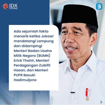 Fakta Terkait Momen Jokowi dkk Tinjau Jalan Rusak di Lampung (Foto : Tim Digital Marketing IDX Channel)
