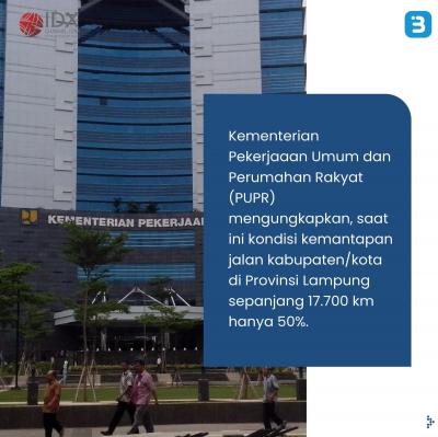 Fakta Terkait Momen Jokowi dkk Tinjau Jalan Rusak di Lampung (Foto : Tim Digital Marketing IDX Channel)