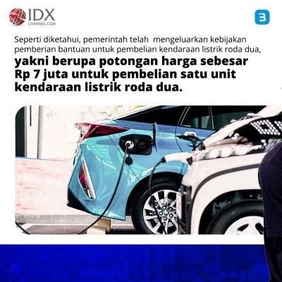 Sosialisasi Subsidi Pembelian Kendaraan Listrik Dilakukan Serentak, Ini Deretan Emiten yang Makin Kinclong  (Foto : Tim Digital Marketing IDX Channel)