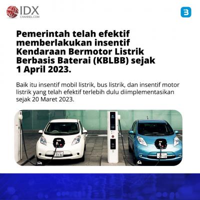 Sosialisasi Subsidi Pembelian Kendaraan Listrik Dilakukan Serentak, Ini Deretan Emiten yang Makin Kinclong  (Foto : Tim Digital Marketing IDX Channel)