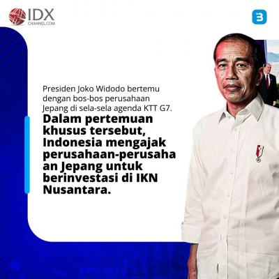 Teken MoU, Lima Perusahaan Jepang Siap Investasi di IKN (Foto : Tim Digital Marketing IDX Channel)