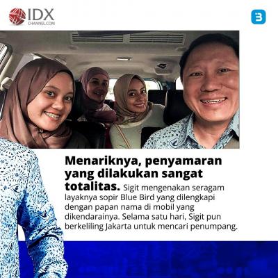 Viral Bos Blue Bird (BIRD) Nyamar Jadi Sopir Taksi, Sahamnya Ngacir (Foto : Tim Digital Marketing IDX Channel)