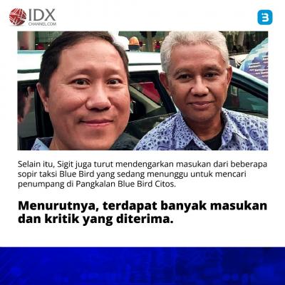 Viral Bos Blue Bird (BIRD) Nyamar Jadi Sopir Taksi, Sahamnya Ngacir (Foto : Tim Digital Marketing IDX Channel)
