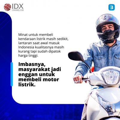 Mau Tahu Cara Dapat Subsidi Motor Listrik Konversi? Cek Ya (Foto : Tim Digital Marketing IDX Channel)