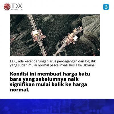 Kenapa Harga Batu Bara Melemah? Ini Alasannya (Foto : Tim Digital Marketing IDX Channel)