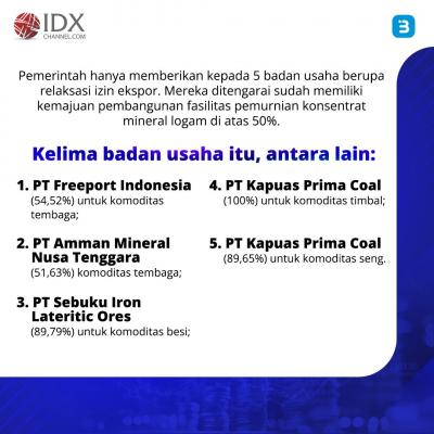 Larangan Ekspor Bauksit Resmi Berlaku (Foto : Tim Digital Marketing IDX Channel)