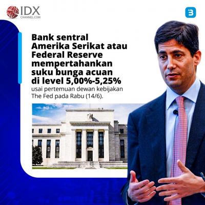 The Fed Tahan Suku Bunga di 5,25 Persen (Foto : Tim Digital Marketing IDX Channel)