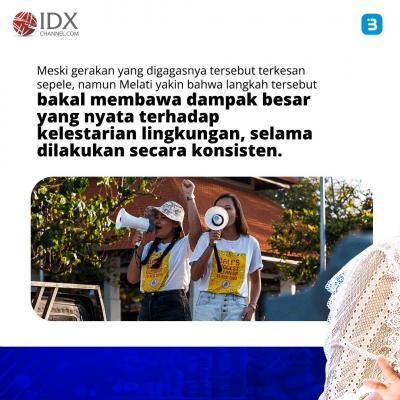 Sri Mulyani Bangga dengan Melati Wijsen, Aktivis Muda Indonesia (Foto : Tim Digital Marketing IDX Channel)
