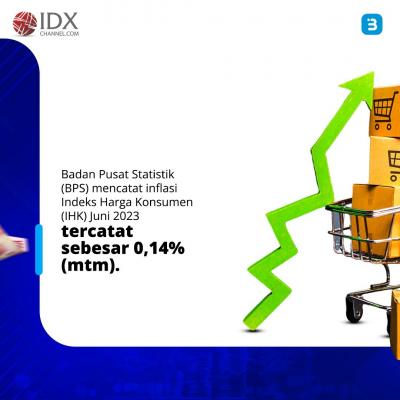Inflasi bulan juni terendah di tahun 2023 (Foto : Tim Digital Marketing IDX Channel)