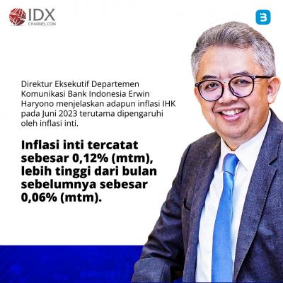 Inflasi bulan juni terendah di tahun 2023 (Foto : Tim Digital Marketing IDX Channel)
