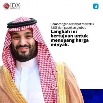 Arab Saudi dan Rusia Pangkas Produksi, Harga Minyak Dunia Naik (Foto : Tim Digital Marketing IDX Channel)