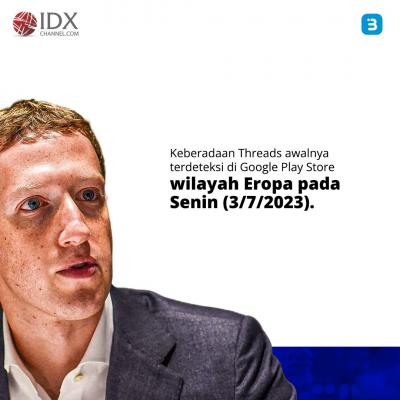 Saingi Twitter, Meta Resmi Luncurkan Threads (Foto : Tim Digital Marketing IDX Channel)