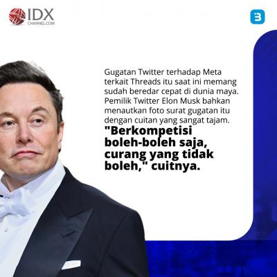 Elon Musk dan Mark Zuckerberg semakin Memanas, siapa pemenangnya? (Foto : Tim Digital Marketing IDX Channel)