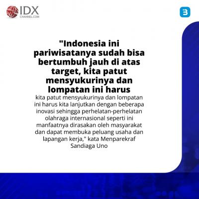 Pemerintah Siapkan Paket Wisata dan Pameran Ekonomi Kreatif, Sambut FIFA World Cup (Foto : Tim Digital Marketing IDX Channel)
