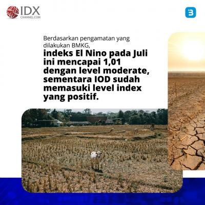 Imbas El Nino, BMKG Ingatkan Ancaman Gagal Panen (Foto : Tim Digital Marketing IDX Channel)